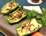 塩昆布＊ウズラ卵のピーマンカップ焼き作り方7写真