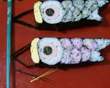 こいのぼり　真鯉・緋鯉飾り巻き作り方15写真