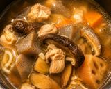 筑前煮リメイク♪旨みたっぷり和風うどん作り方3写真