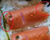 鯉のぼりのウィンナー弁当作り方1写真