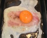 お弁当ベーコン目玉焼き♡作り方1写真