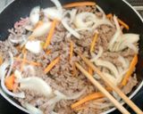 ひき肉となすの炒めもの。作り方3写真