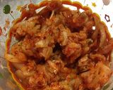 まな板いらず☆キムチの卵とじ丼作り方1写真