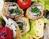 お弁当に！塩麹漬け豚肉の椎茸巻きフライ作り方4写真