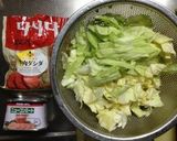 牛肉ダシダで キャベツとコンビーフ炒め作り方1写真