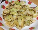 たけのこ、キャベツの塩昆布炒め作り方2写真