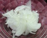 新玉ねぎとサーモンマリネにシュガーカット作り方2写真