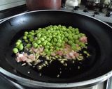 ベーコンとえんどう豆のパスタ作り方4写真