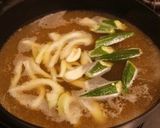 セロリとオクラのスープ作り方1写真