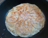 簡単おつまみ☆餃子の皮でハムチー挟み焼き作り方5写真