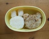 キャラ弁★LINE★ブラウンとコニー弁当作り方2写真