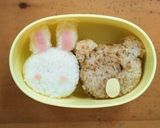 キャラ弁★LINE★ブラウンとコニー弁当作り方3写真