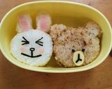 キャラ弁★LINE★ブラウンとコニー弁当作り方4写真