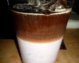 冷やし餡子ラテ　京都カフェ作り方3写真
