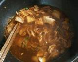 熱々◎月見豚キムチうどん作り方4写真