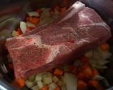 圧力鍋de「豚肩ロース塊肉の香草煮」作り方5写真