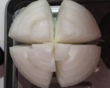 新玉ねぎのスカモルツァチーズ風焼き作り方2写真