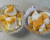 ゆで卵のミートソース焼き　お弁当用作り方1写真