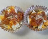 ゆで卵のミートソース焼き　お弁当用作り方2写真