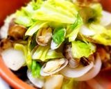 春キャベツ◉あさりの酒蒸し◉新玉ねぎ作り方8写真