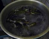 土鍋で紫えんどう豆ごはん　京都カフェ作り方6写真