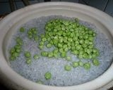 土鍋で紫えんどう豆ごはん　京都カフェ作り方10写真