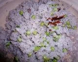 土鍋で紫えんどう豆ごはん　京都カフェ作り方11写真