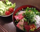 休日の★お刺身丼作り方5写真