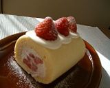 ♪簡単ふわふわいちごのロールケーキ♪作り方19写真