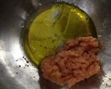 たらこパスタ、帆立とトマトのソテーと。作り方1写真