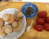 たらこパスタ、帆立とトマトのソテーと。作り方4写真
