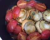 たらこパスタ、帆立とトマトのソテーと。作り方8写真