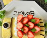簡単☆こどもの日☆鯉のぼりロールケーキ作り方6写真