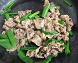 旨!早!お酒が進む!牛肉と葱の山椒炒め作り方3写真