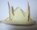 こどもの日に!食パンで簡単カブト作り方2写真