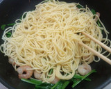 エビとほうれん草の和風パスタ♪作り方8写真