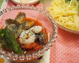 あさりたっぷり♪つけスパゲティ作り方5写真