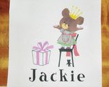 くまのがっこう＜ジャッキー＞キャラ弁♪作り方1写真