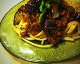 揚げナスの濃厚ミートソースパスタ作り方8写真