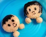 子どもの日にも。男の子＆女の子おにぎり作り方4写真
