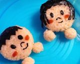 子どもの日にも。男の子＆女の子おにぎり作り方5写真