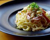 焼そばで仕上げる！アサリのクリームパスタ作り方4写真