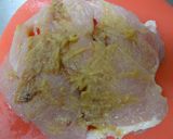 お手頃胸肉で　梅味噌のしっとり鶏ハム作り方2写真