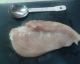 低糖質＊ｶﾚｰver.鶏むね肉の蒸し焼き作り方1写真