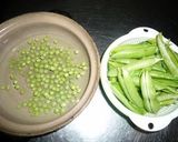 土鍋で碓井えんどう豆ごはん　京都カフェ作り方2写真