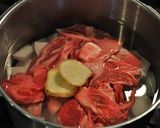 水分一切なしで!!　牛筋と大根のトマト煮作り方1写真