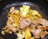 豚肉とジャガイモとキャベツの塩だれ炒め作り方6写真