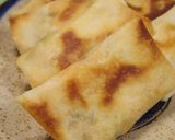ヘルシー！サーモンと春菊の焼き春巻き作り方6写真