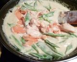 *スモークサーモンのパスタ*作り方4写真