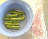 お弁当隙間に♪ｲﾝｹﾞﾝのﾍﾞｰｺﾝ巻き作り方1写真